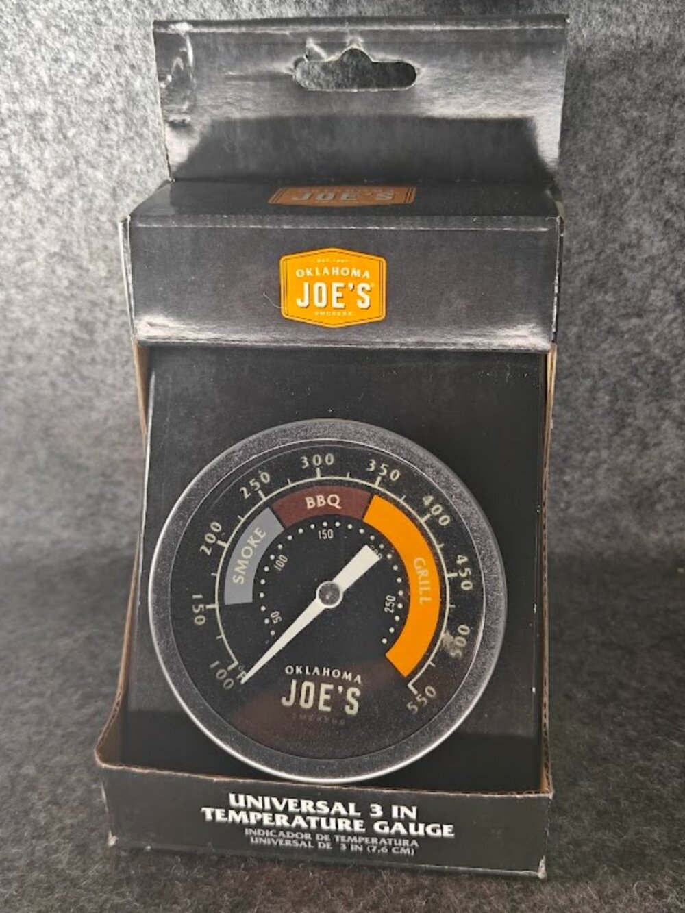 Oklahoma Joe’s 3" Temperature Gauge NEW Universal BBQ Smoker Grill Thermometer